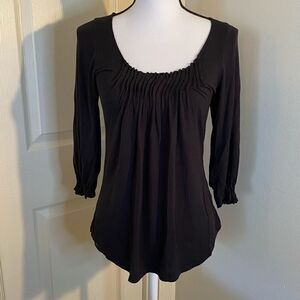 Bordeaux LA, XS, Long Sleeve black knit top